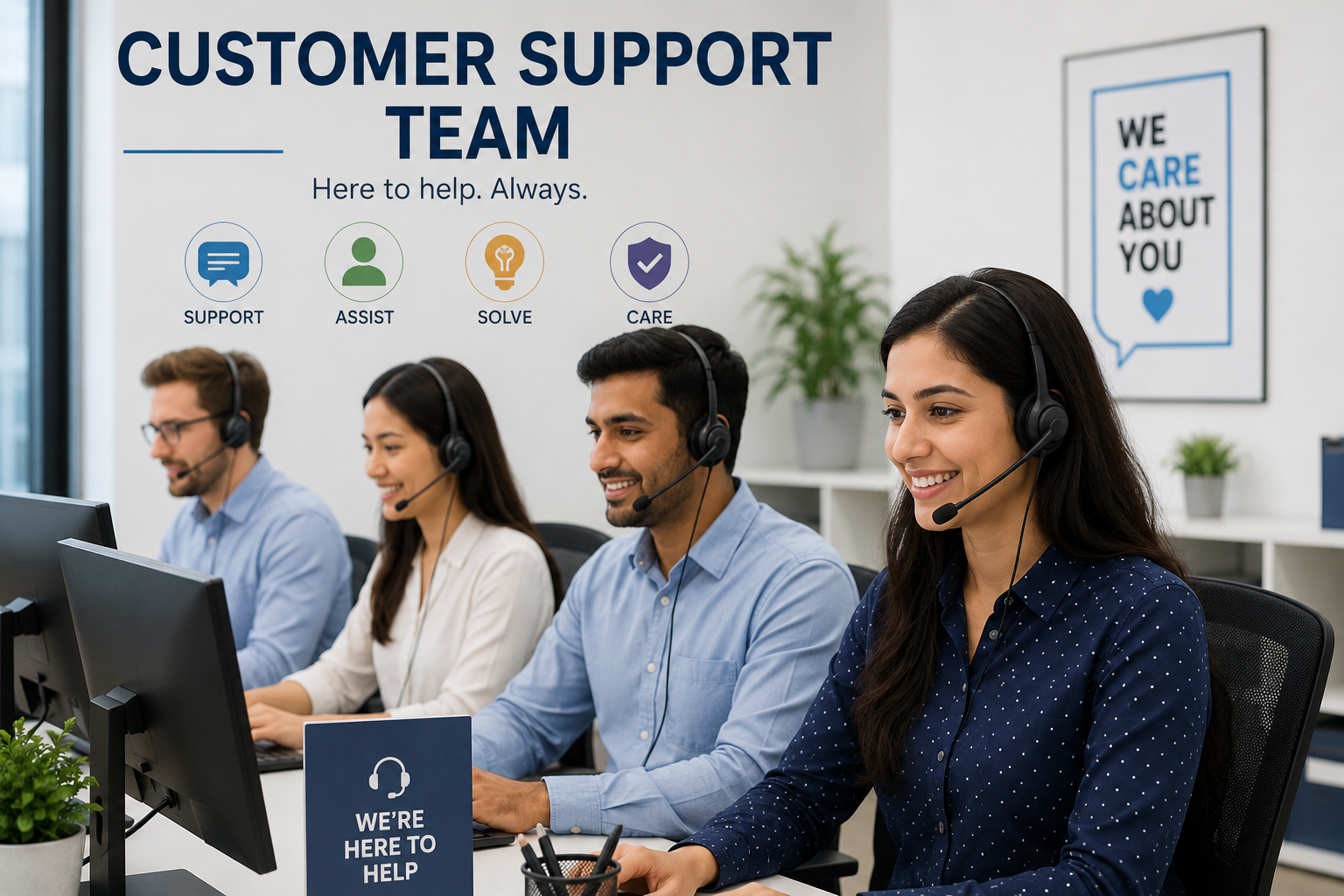 Customer support team